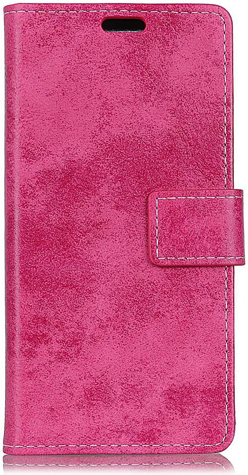 Huawei P Smart (2019) Retro Portemonnee Hoesje Roze afbeelding 1