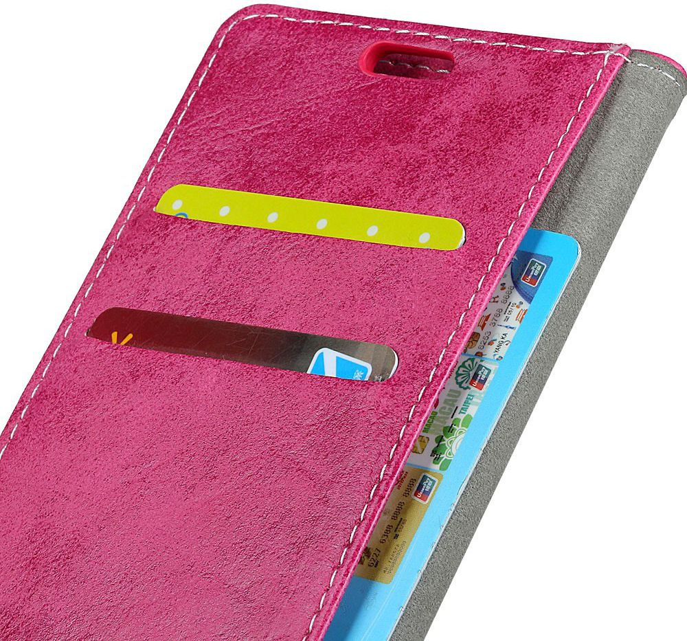 Huawei P Smart (2019) Retro Portemonnee Hoesje Roze afbeelding 5