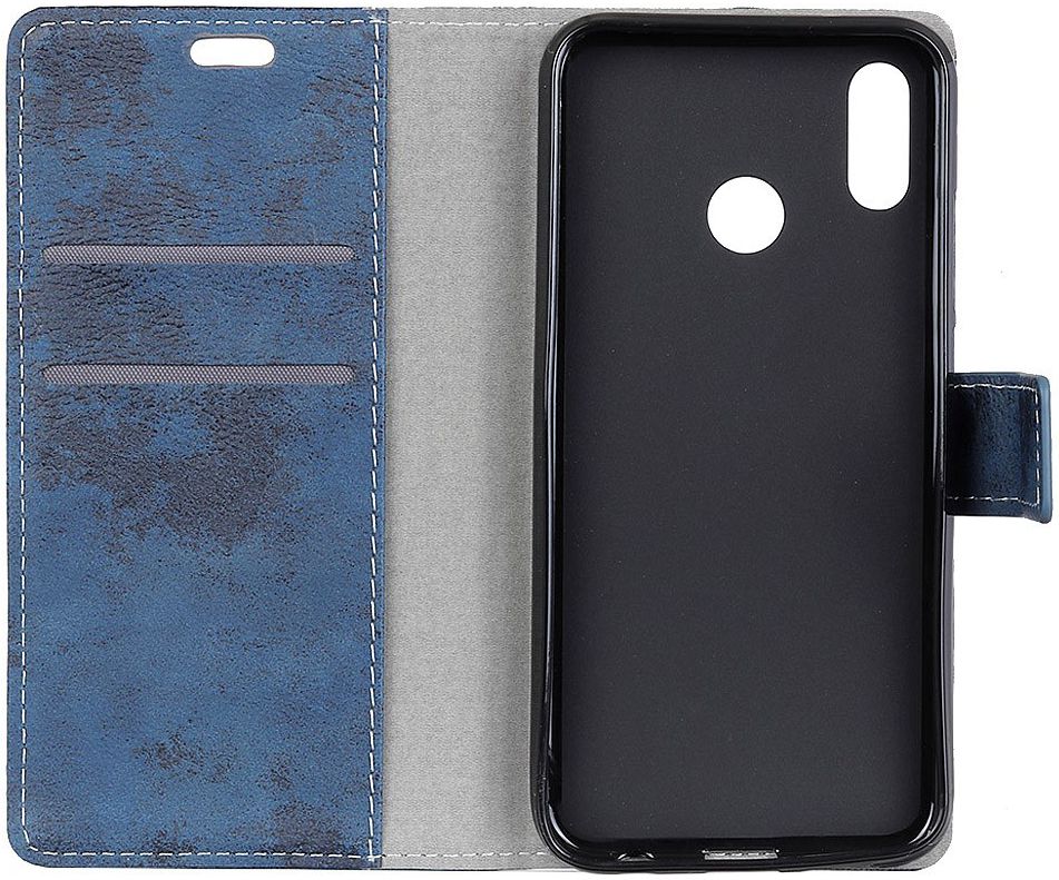 Huawei P Smart (2019) Retro Portemonnee Hoesje Blauw afbeelding 2