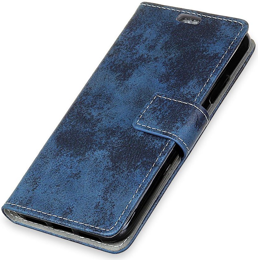 Huawei P Smart (2019) Retro Portemonnee Hoesje Blauw afbeelding 4