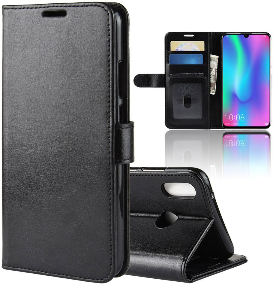 Huawei P Smart (2019) Stijlvol Portemonnee Hoesje Zwart afbeelding 8