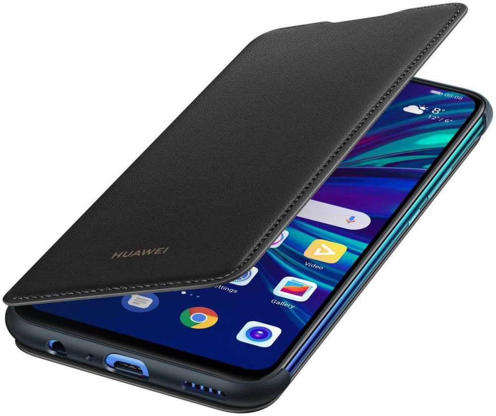 Huawei P Smart (2019) Originele Flip Cover Zwart afbeelding 1