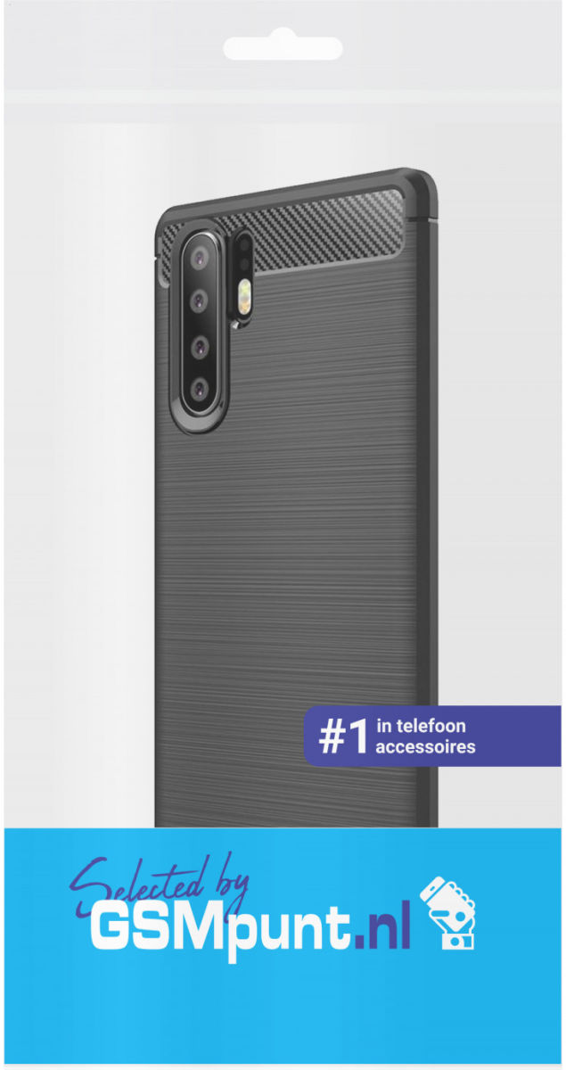 Huawei P30 Pro Geborsteld TPU Hoesje Zwart afbeelding 4