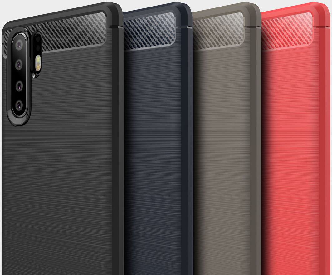 Huawei P30 Pro Geborsteld TPU Hoesje Blauw afbeelding 12