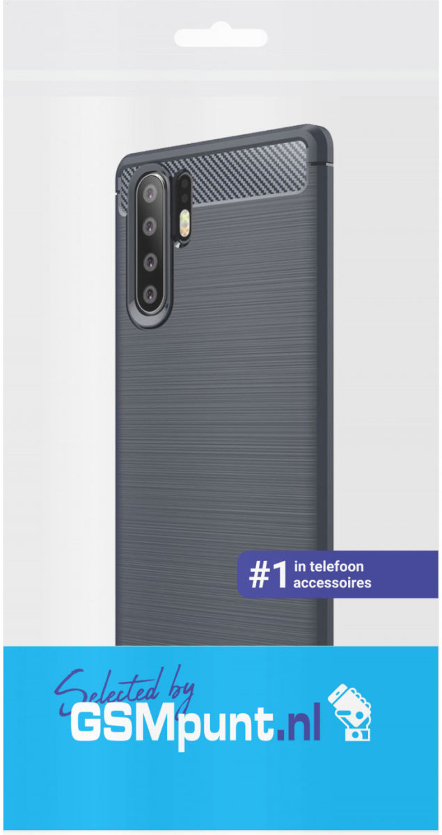 Huawei P30 Pro Geborsteld TPU Hoesje Blauw afbeelding 2