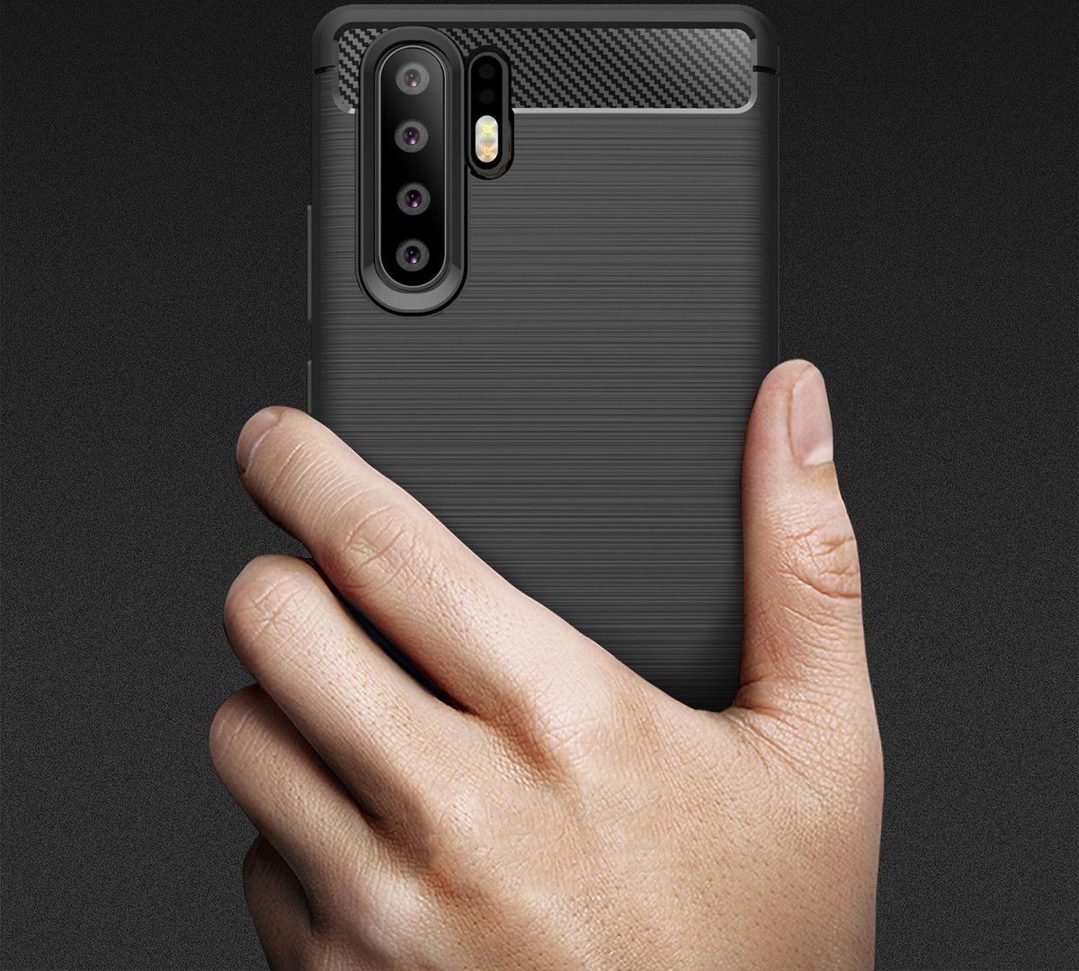 Huawei P30 Pro Geborsteld TPU Hoesje Blauw afbeelding 11