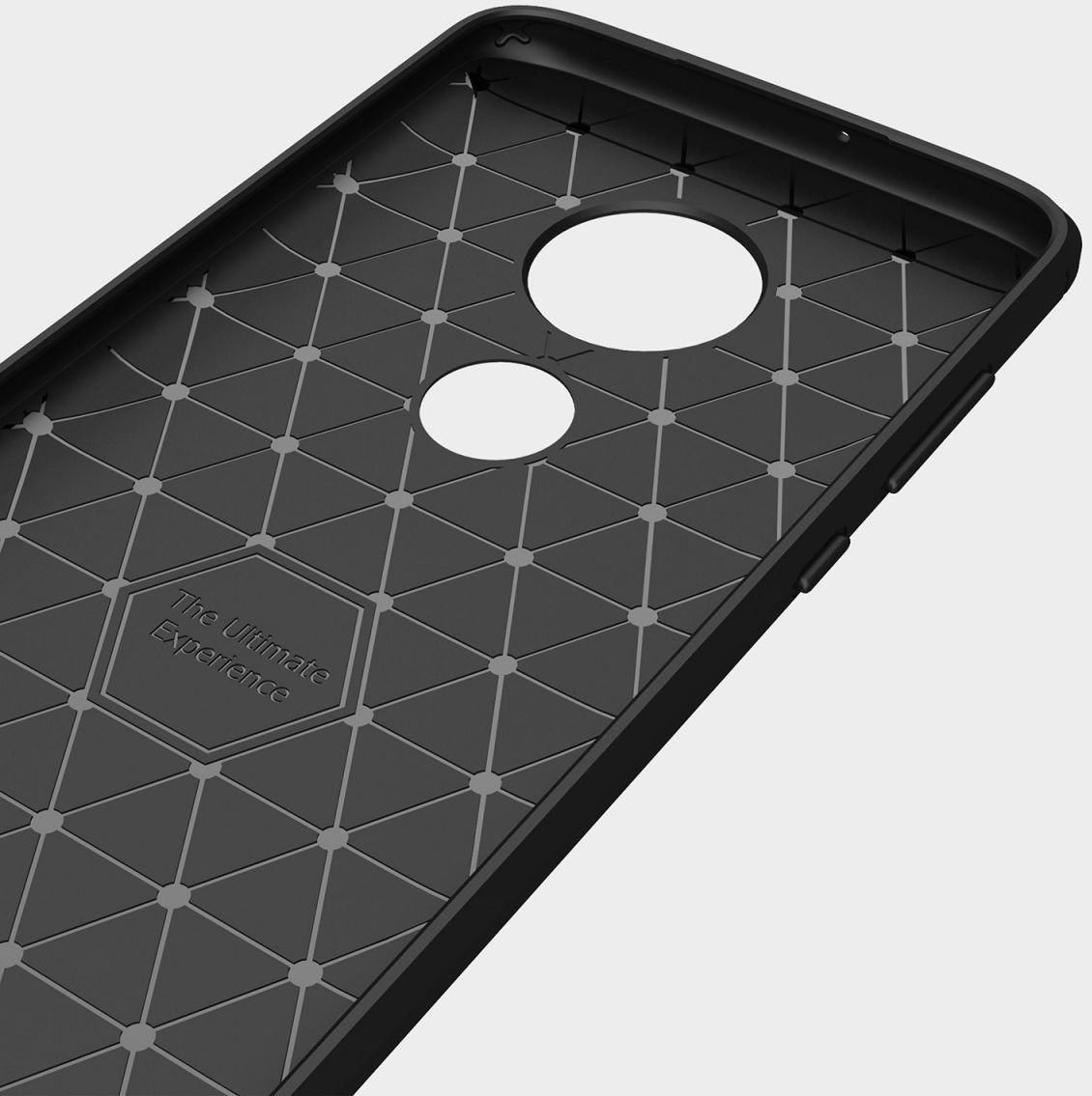 Motorola Moto G7 Geborsteld TPU Hoesje Zwart afbeelding 7