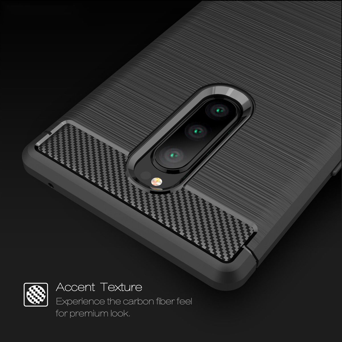 Sony Xperia 1 Geborsteld TPU Hoesje Blauw afbeelding 9