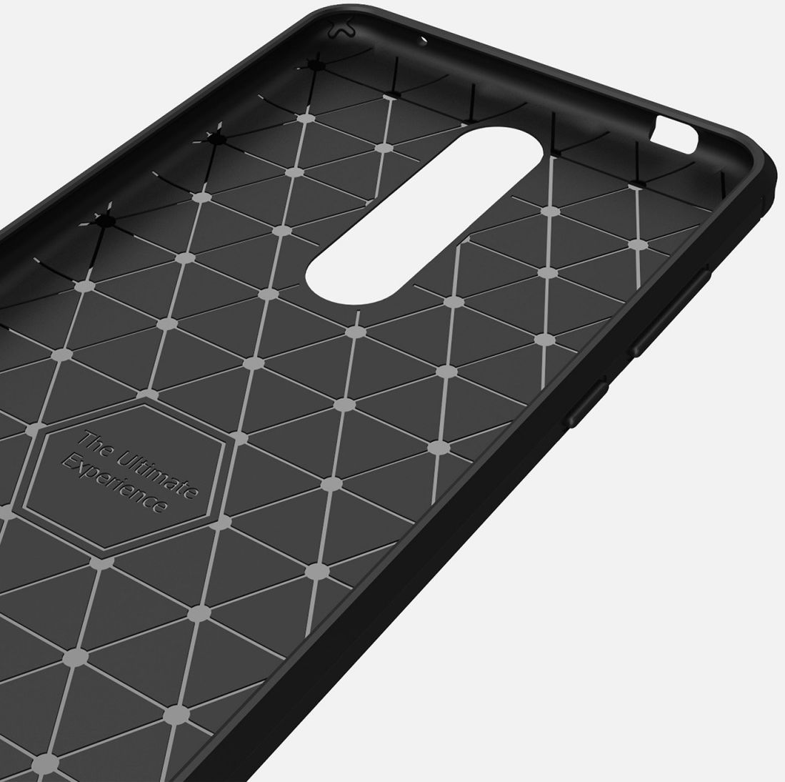 Nokia 3.1 Plus Geborsteld TPU Hoesje Rood afbeelding 7