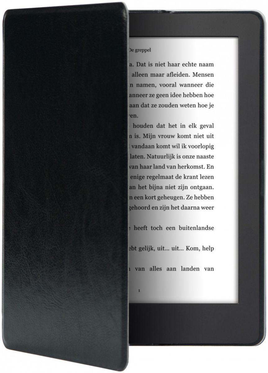 Kobo Aura H2O Edition 2 (2017) Hoesje Book Case Zwart afbeelding 1