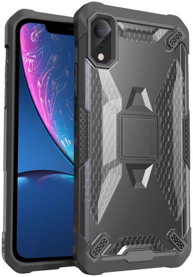 Apple iPhone XR Hybride Back Cover Grijs afbeelding 1