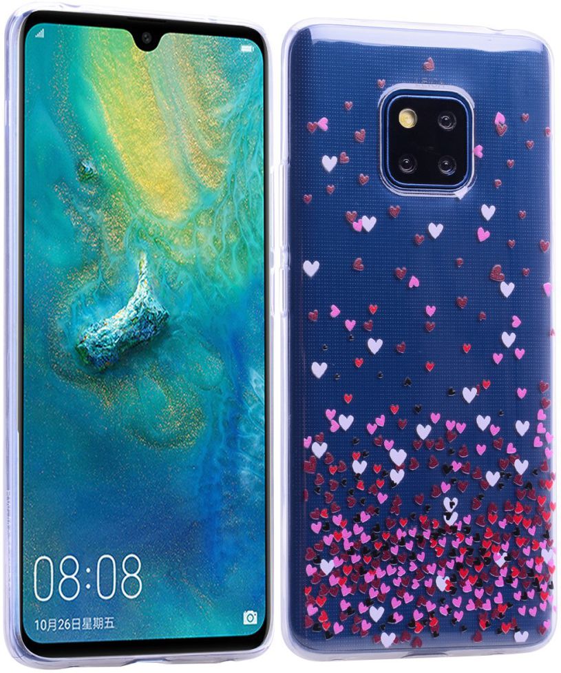 Huawei Mate 20 Pro TPU Hoesje met Print Hartjes afbeelding 4
