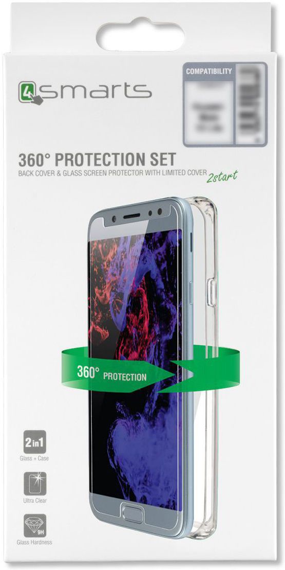 4smarts Tempered Glass + TPU Hoesje Huawei Mate 20 Pro Transparant afbeelding 2