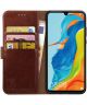 Rosso Element Huawei P30 Lite Hoesje Book Cover Bruin