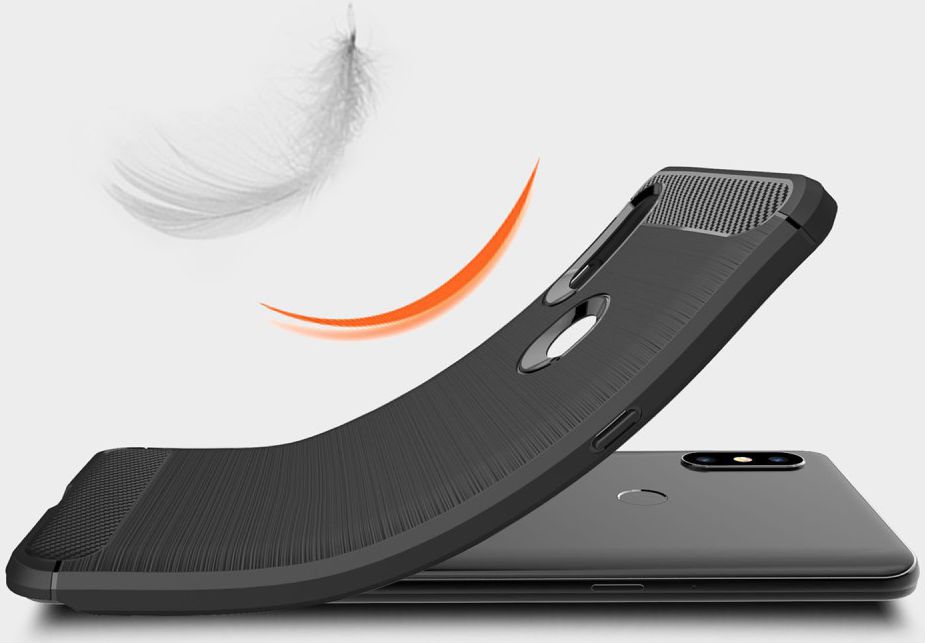 Xiaomi Mi Mix 3 Geborsteld TPU Hoesje Zwart afbeelding 5