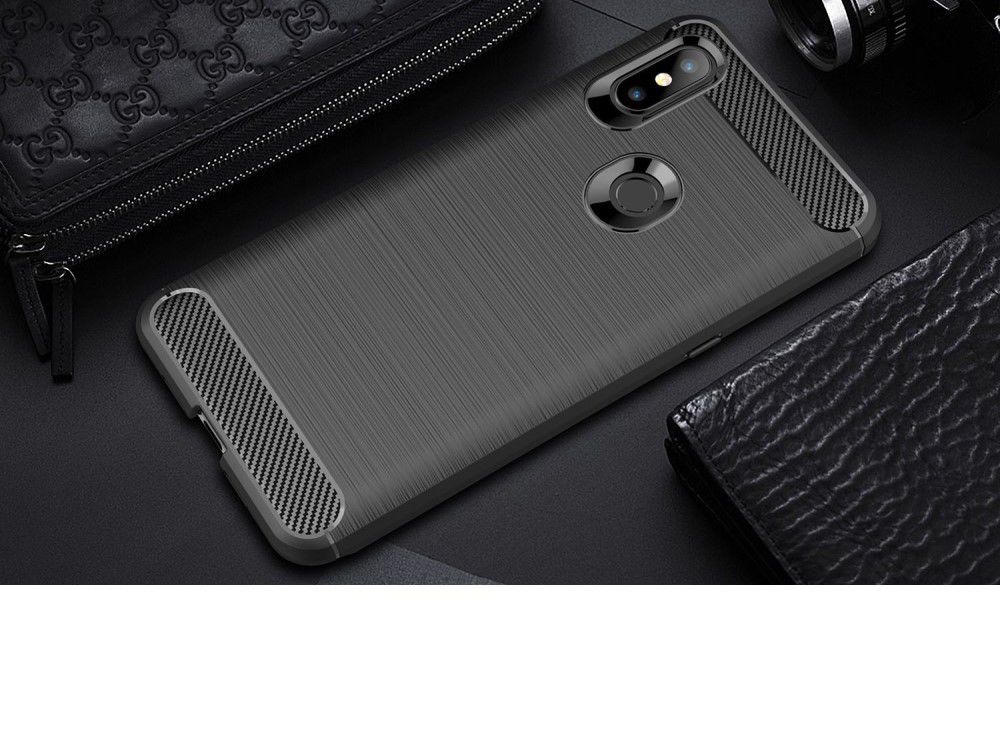 Xiaomi Mi Mix 3 Geborsteld TPU Hoesje Zwart afbeelding 8