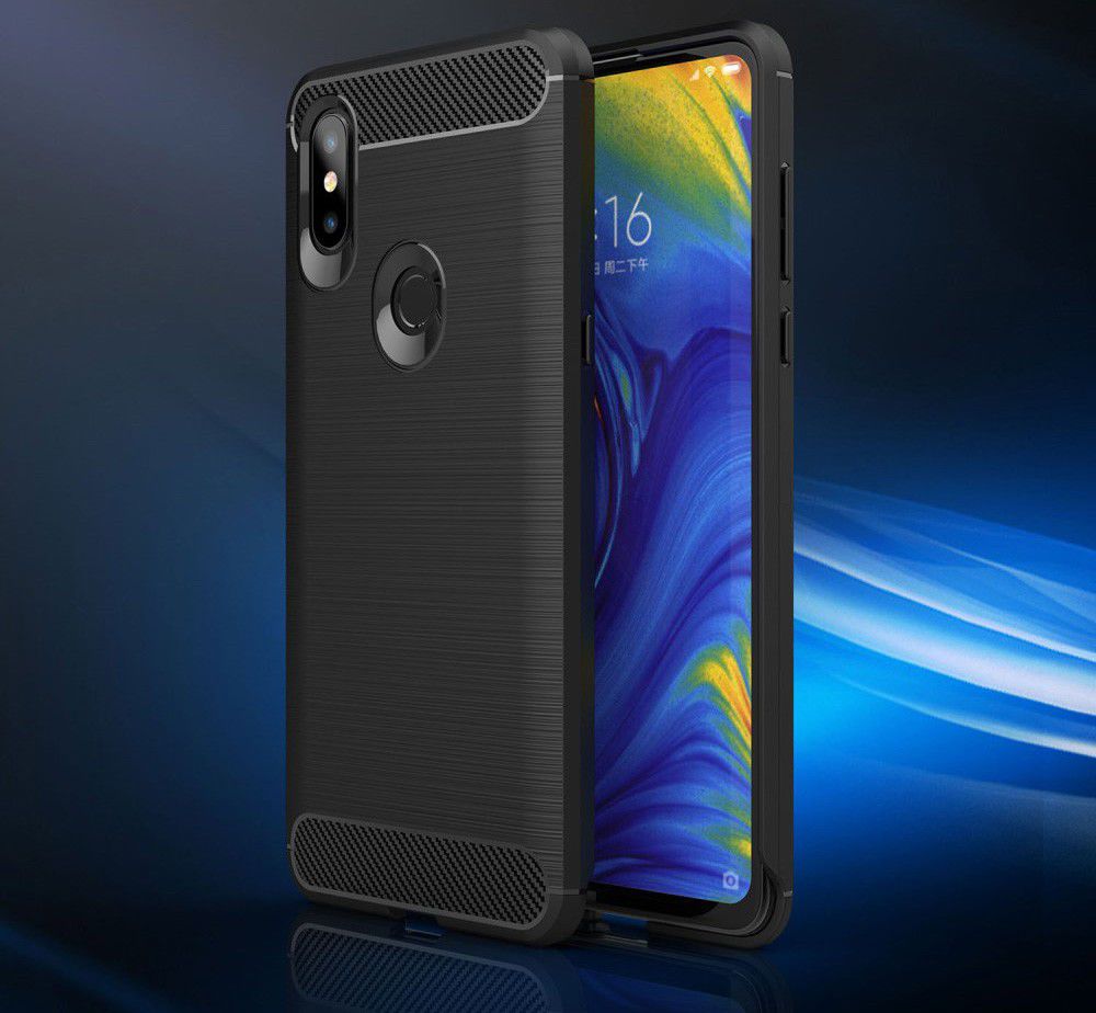 Xiaomi Mi Mix 3 Geborsteld TPU Hoesje Zwart afbeelding 9