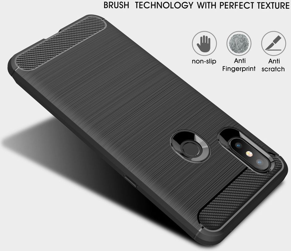 Xiaomi Mi Mix 3 Geborsteld TPU Hoesje Zwart afbeelding 10