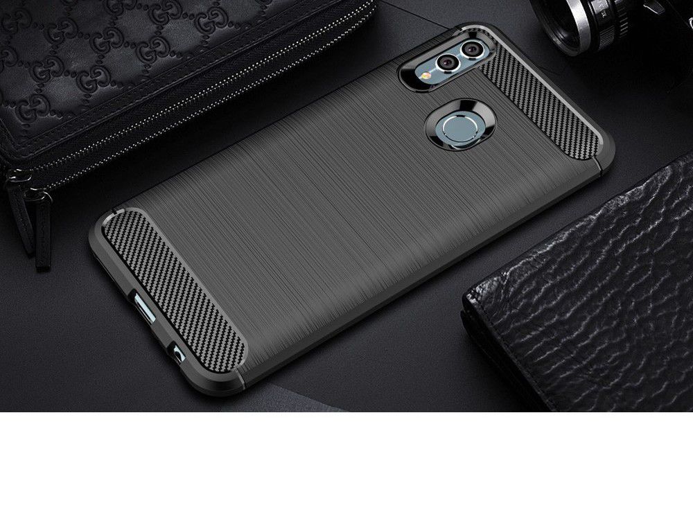 Huawei P Smart (2019) Geborsteld TPU Hoesje Zwart afbeelding 11