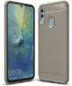 Huawei P Smart (2019) Geborsteld TPU Hoesje Grijs