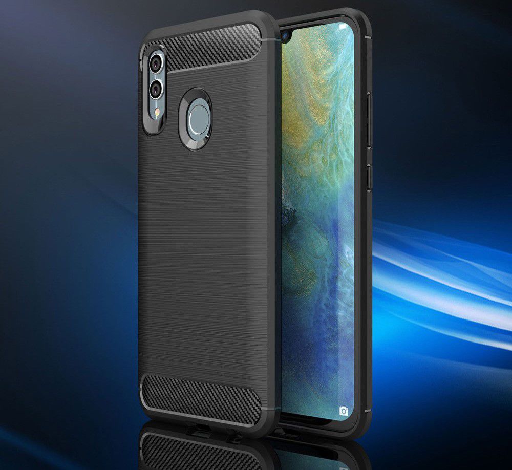 Huawei P Smart (2019) Geborsteld TPU Hoesje Grijs afbeelding 7