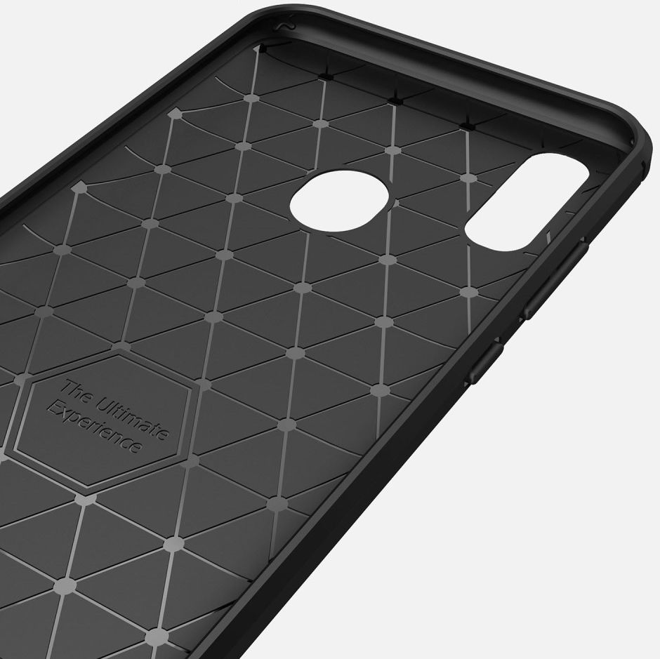 Huawei P Smart (2019) Geborsteld TPU Hoesje Grijs afbeelding 10