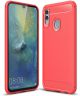 Huawei P Smart (2019) Geborsteld TPU Hoesje Rood