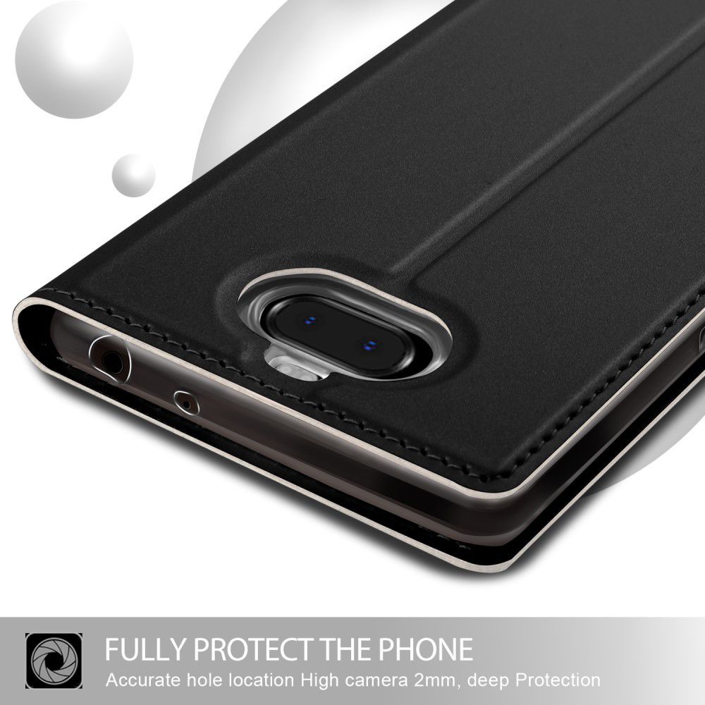 Sony Xperia 10 Plus Luxe Portemonnee Hoesje Zwart afbeelding 4