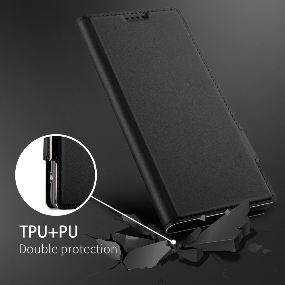 Sony Xperia 10 Plus Luxe Portemonnee Hoesje Zwart afbeelding 5