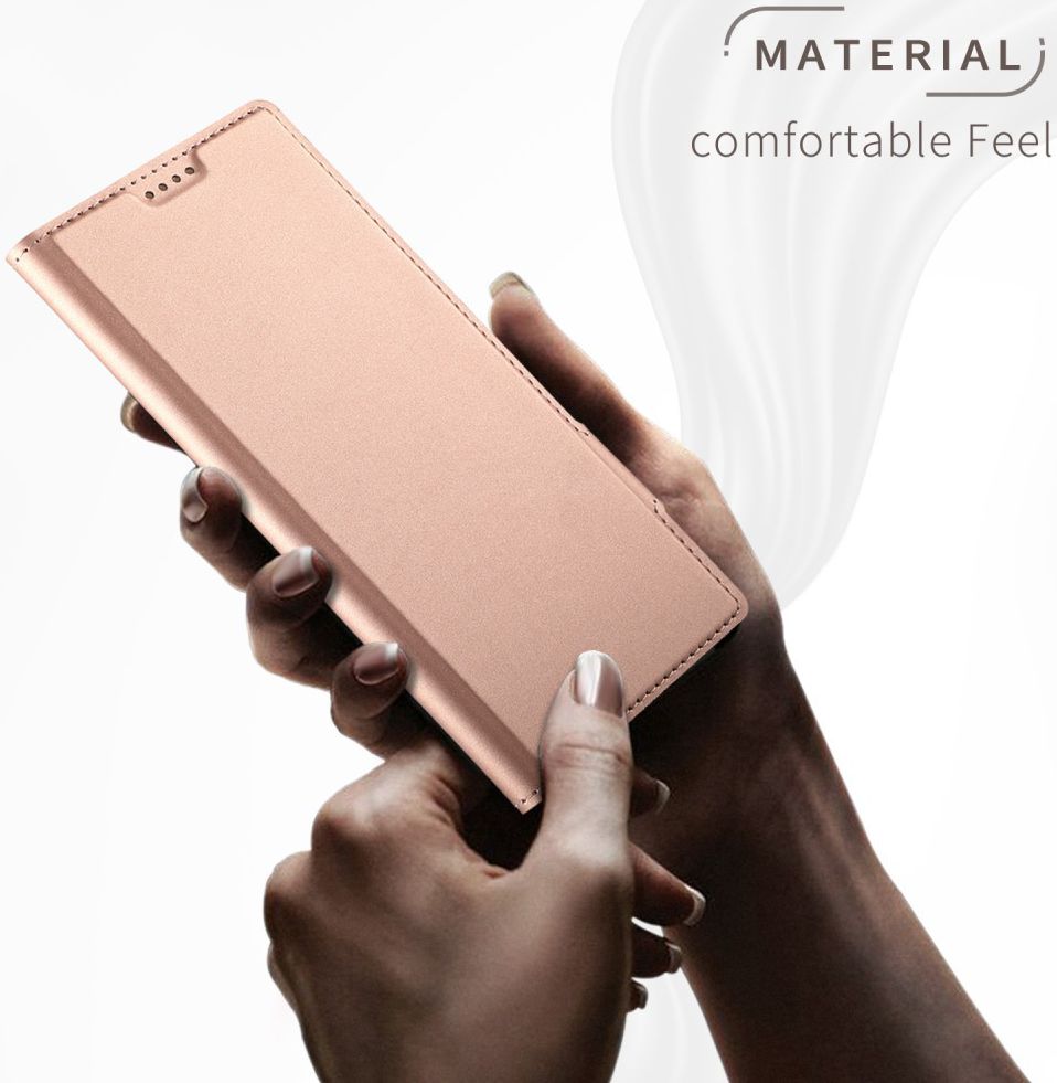Sony Xperia 10 Plus Luxe Portemonnee Hoesje Roze Goud afbeelding 2