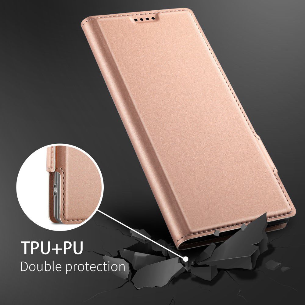 Sony Xperia 10 Plus Luxe Portemonnee Hoesje Roze Goud afbeelding 5