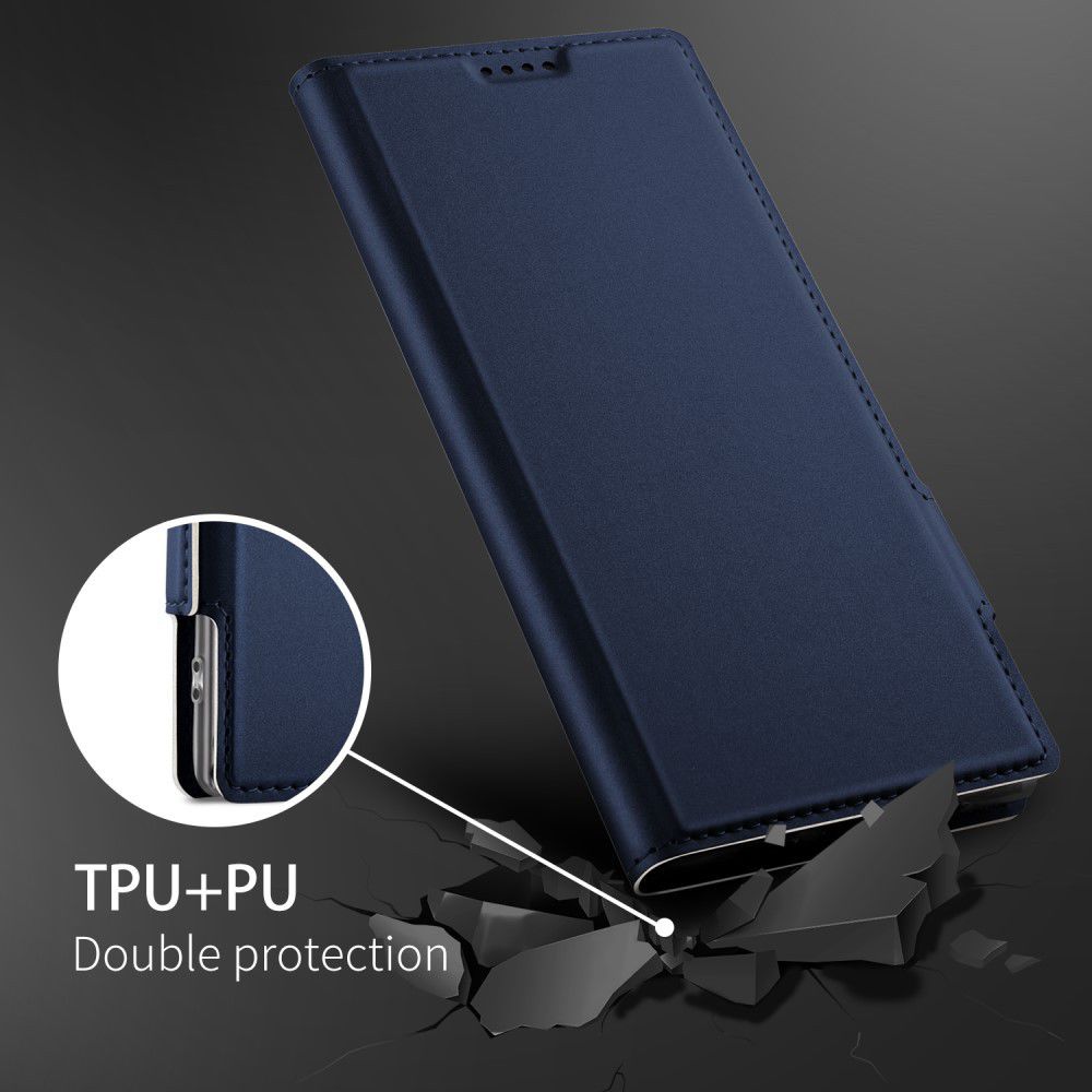 Sony Xperia 10 Plus Luxe Portemonnee Hoesje Blauw afbeelding 2