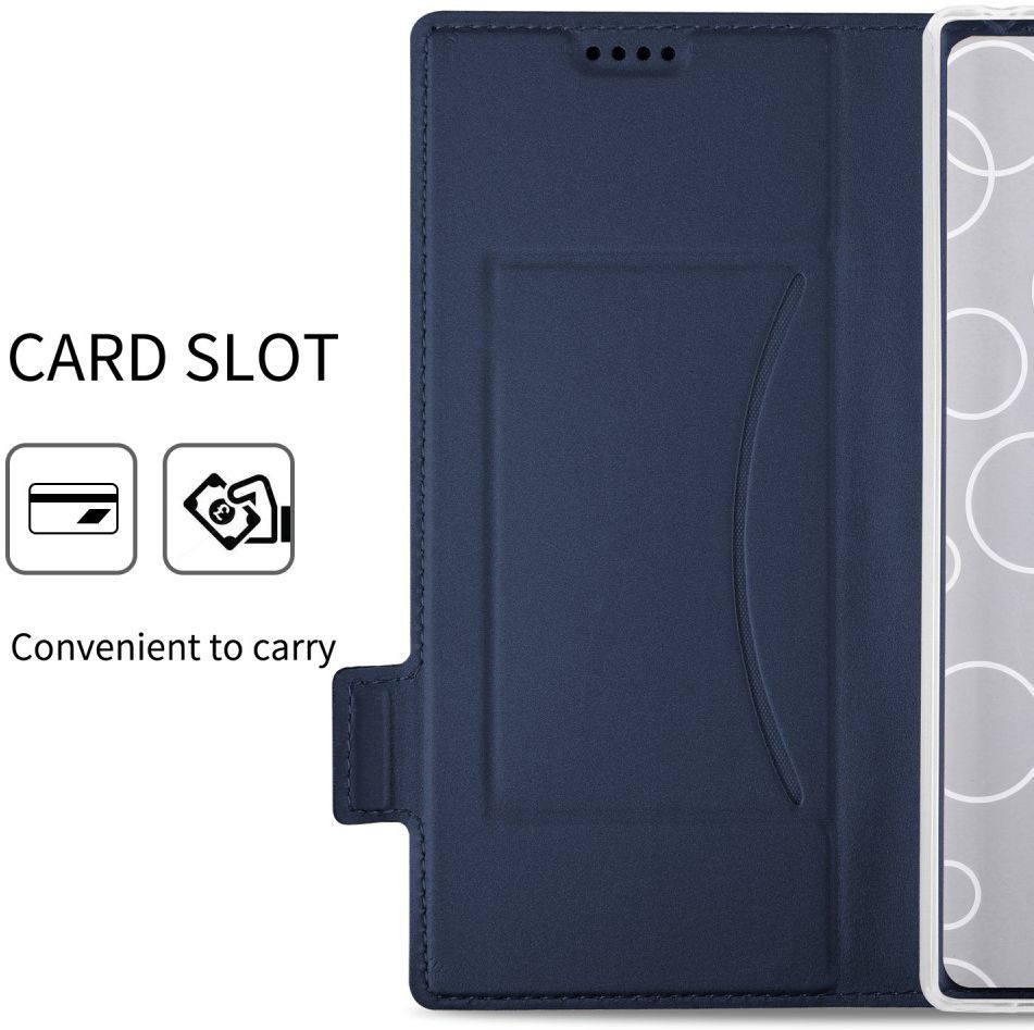 Sony Xperia 10 Plus Luxe Portemonnee Hoesje Blauw afbeelding 6