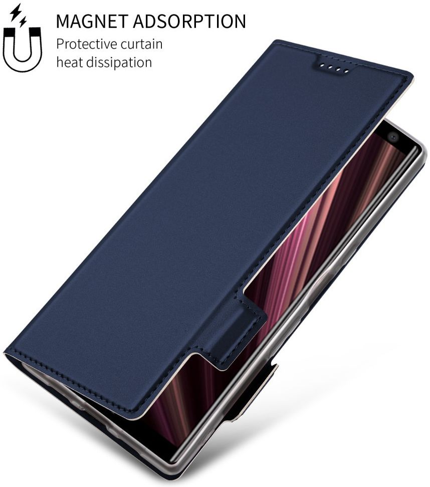 Sony Xperia 10 Plus Luxe Portemonnee Hoesje Blauw afbeelding 8