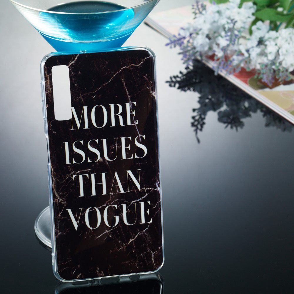 Samsung Galaxy A7 (2018) TPU Hoesje met Marmer Opdruk Vogue afbeelding 4