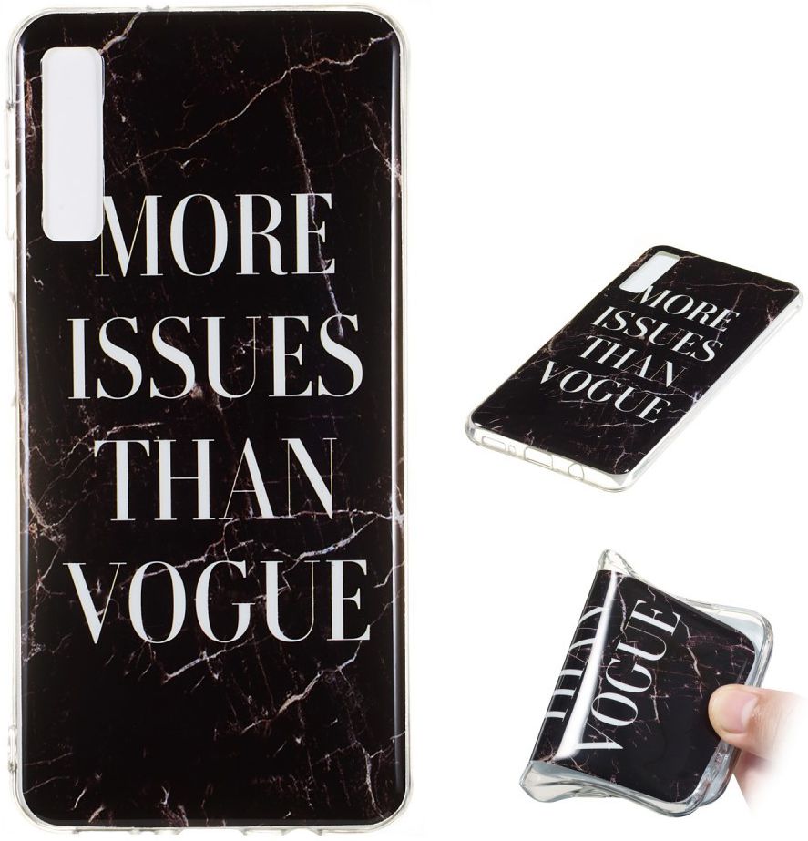 Samsung Galaxy A7 (2018) TPU Hoesje met Marmer Opdruk Vogue afbeelding 5
