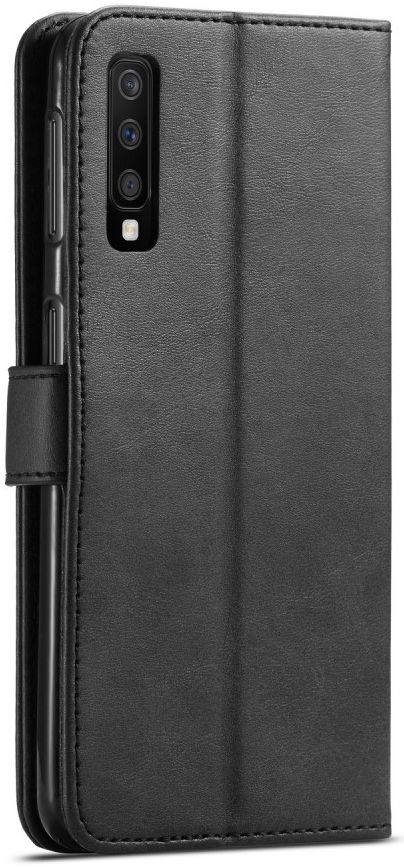 Samsung Galaxy A7 (2018) Stijlvol Portemonnee Bookcase Hoesje Zwart afbeelding 1