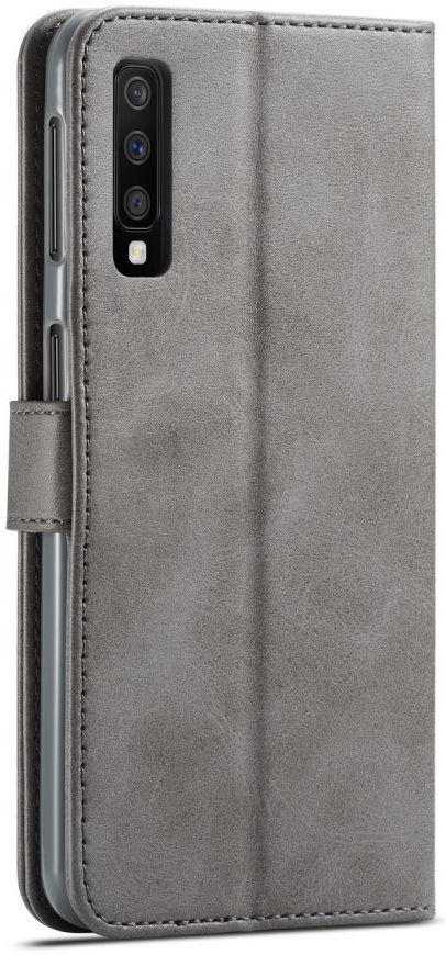 Samsung Galaxy A7 (2018) Stijlvol Portemonnee Bookcase Hoesje Grijs afbeelding 2