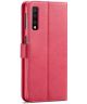 Samsung Galaxy A7 (2018) Stijlvol Portemonnee Bookcase Hoesje Roze