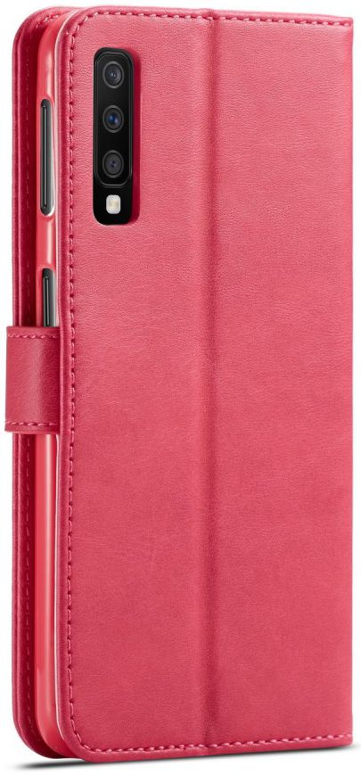 Samsung Galaxy A7 (2018) Stijlvol Portemonnee Bookcase Hoesje Roze afbeelding 1