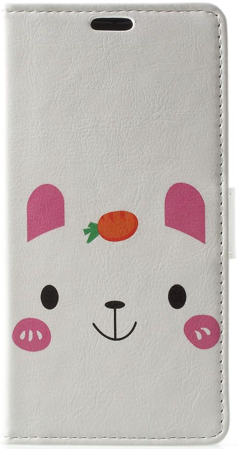 Nokia 5.1 Plus Portemonnee Hoesje met Konijn Print afbeelding 1