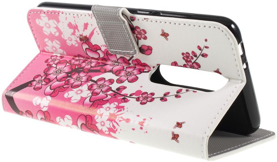 Nokia 5.1 Plus Portemonnee Hoesje met Blossom Print afbeelding 2