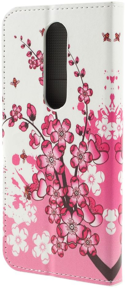 Nokia 5.1 Plus Portemonnee Hoesje met Blossom Print afbeelding 3