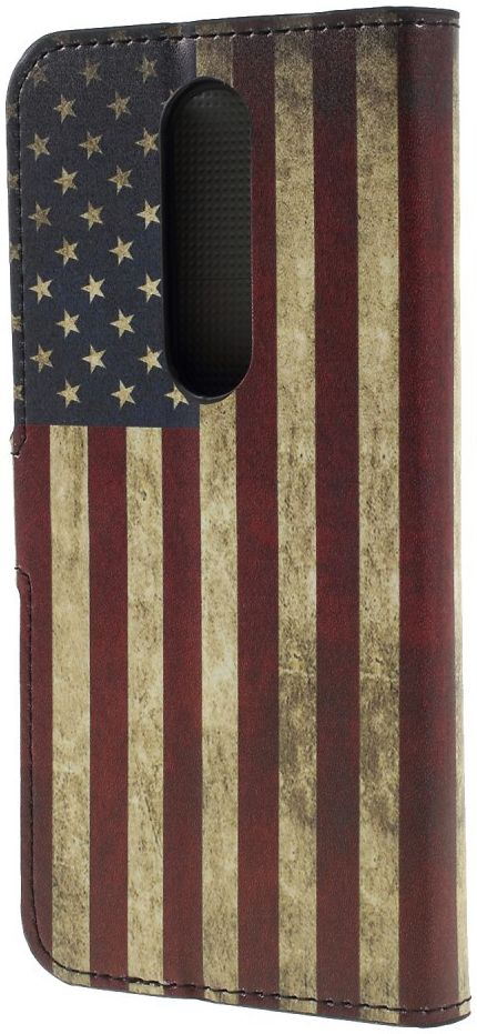 Nokia 5.1 Plus Portemonnee Hoesje met Amerikaanse Vlag Print afbeelding 3