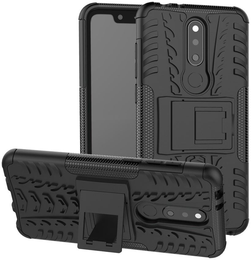 Hybride Nokia 5.1 Plus Hoesje Zwart afbeelding 1