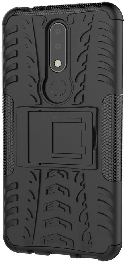 Hybride Nokia 5.1 Plus Hoesje Zwart afbeelding 3