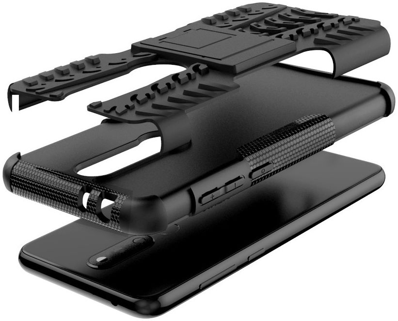 Hybride Nokia 5.1 Plus Hoesje Zwart afbeelding 7
