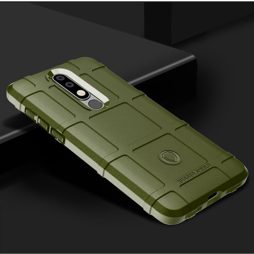 Nokia 3.1 Plus Rugged Armor Hoesje Groen afbeelding 2