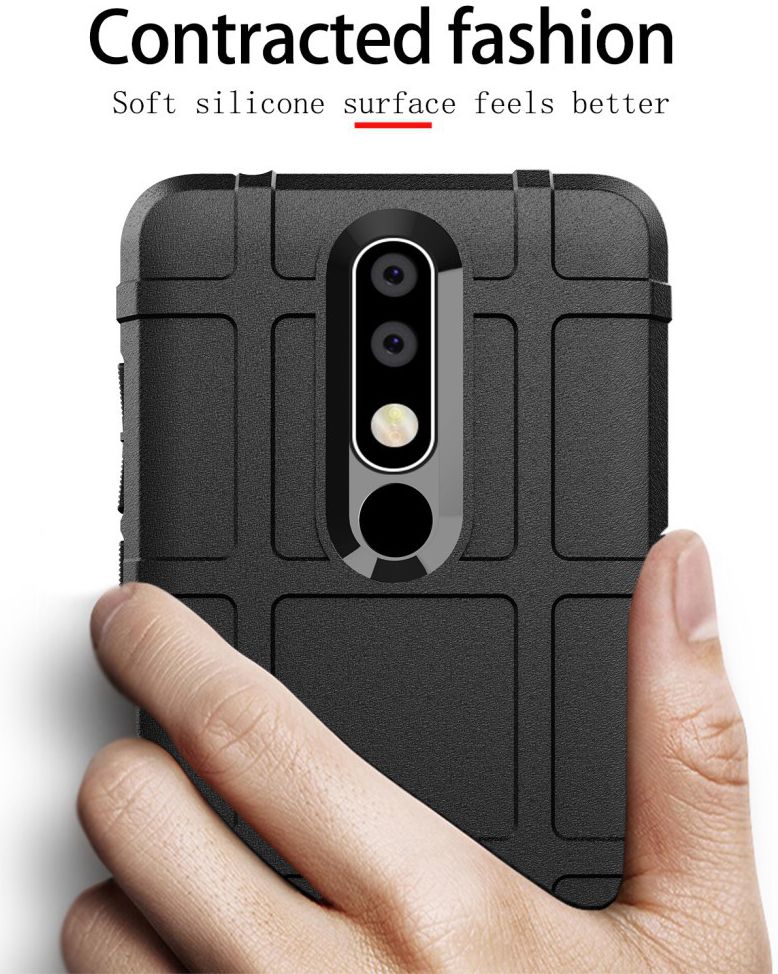 Nokia 3.1 Plus Rugged Armor Hoesje Groen afbeelding 3