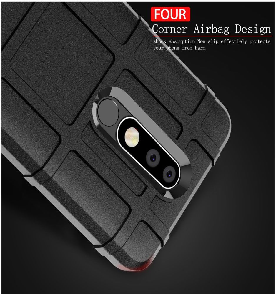 Nokia 3.1 Plus Rugged Armor Hoesje Groen afbeelding 4